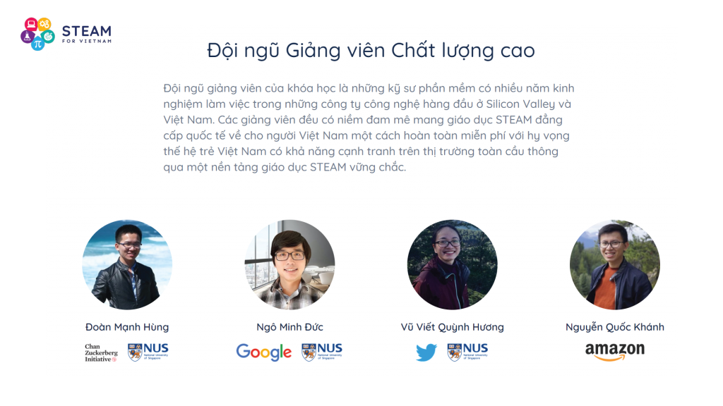 CS 101: Nhập môn Khoa học Máy tính với Python của STEAM for Vietnam