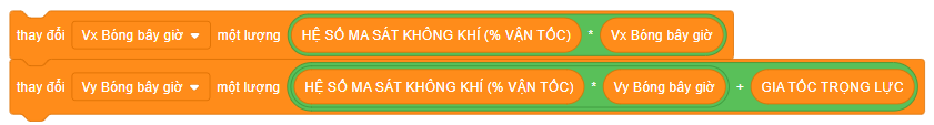 Mô phỏng vật ném xiên trong Scratch
