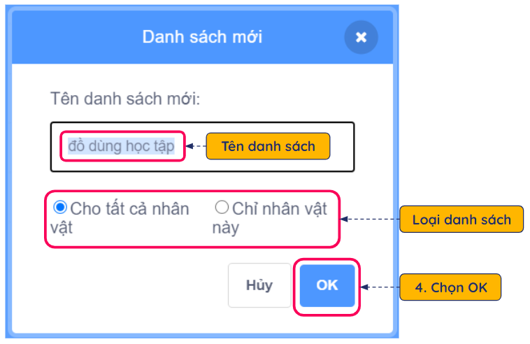 Phân loại và hướng dẫn tạo danh sách