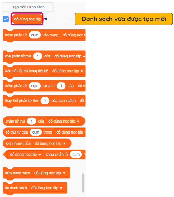 Phân loại và hướng dẫn tạo danh sách