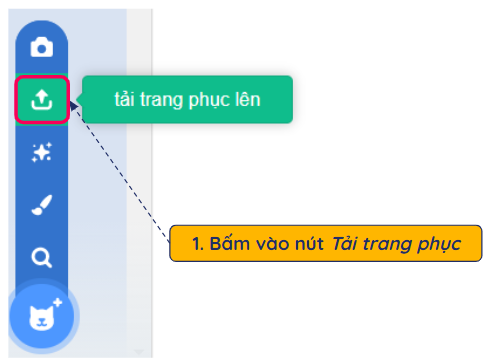 Tải trang phục lên từ máy tính