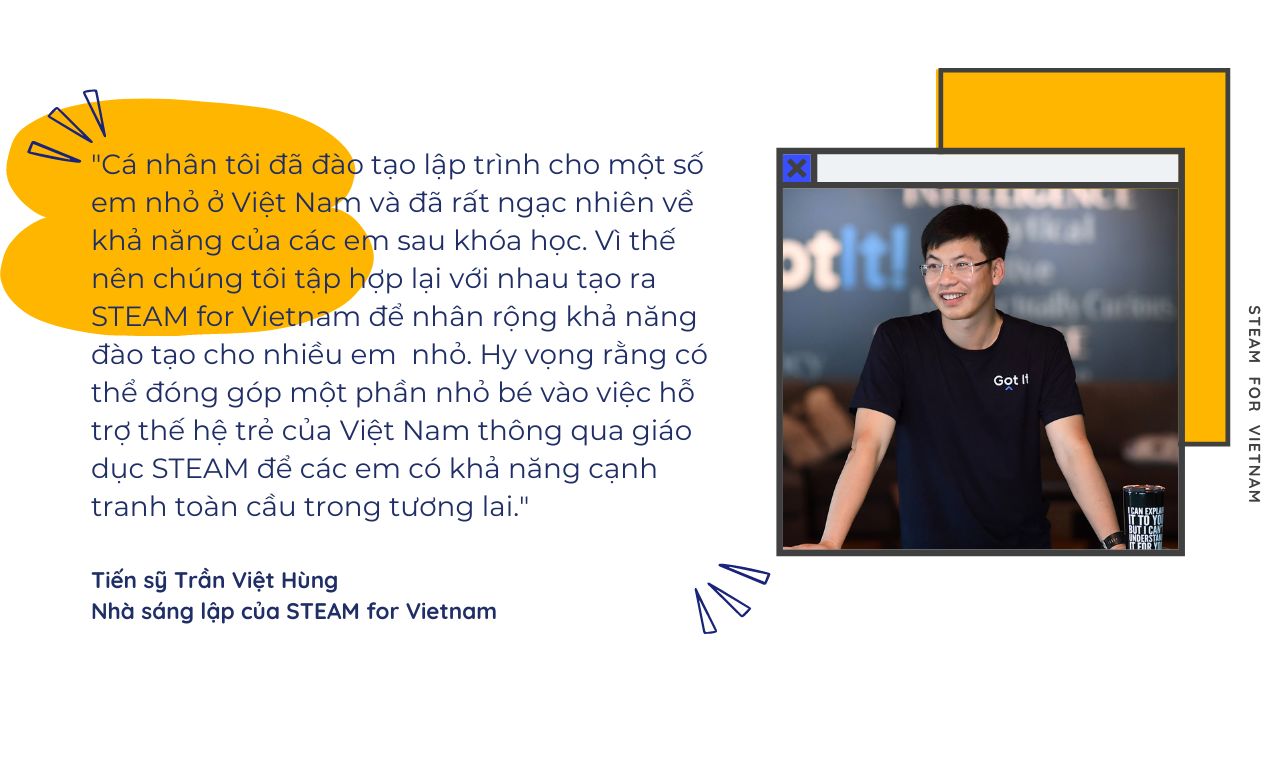 Nhà sáng lập STEAM for Vietnam