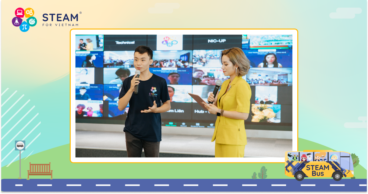 học sinh phát biểu tại hội trường